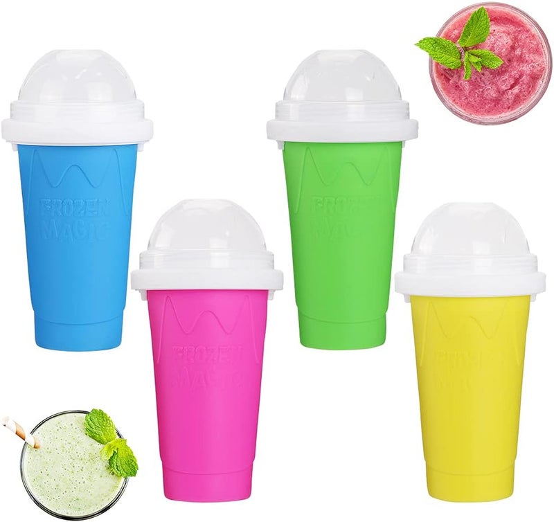 Tikapo Fun Tik Tok Stuff Slushy Maker Cup, Frozen Magic Slushie Squeeze Cup, Diy Kits for Adults Kids (YELLOW) - Image 3